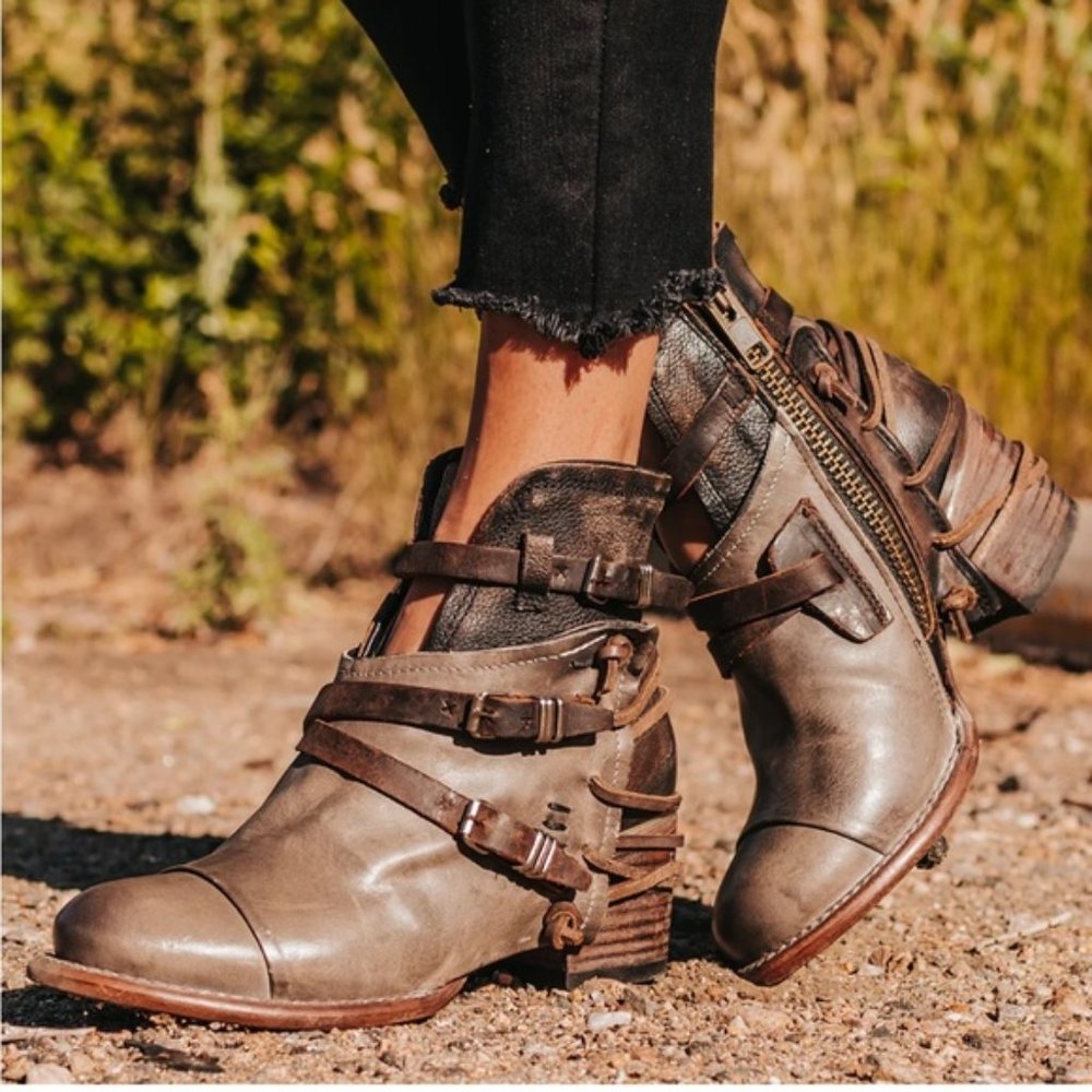 Freebird CRUE GREY MULTI BOOTIE SIZE 9